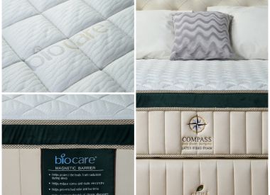 Дизайнерская кровать с матрасом из 100% натурального латекса коллекция "Compass Luxury"