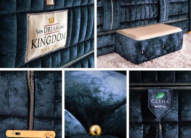 Дизайнерская кровать с матрасом из 100% натурального латекса коллекция "Dream Kingdom"